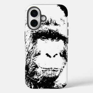 Black & White Gorilla iPhone 16 Hoesje