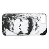 Black & White Gorilla Case-Mate iPhone Case (Achterkant (Horizontaal))