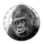 Black White Gorilla Dartbord (Voorkant)