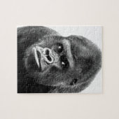 Black White Gorilla Foto: Animals Art Legpuzzel (Horizontaal)