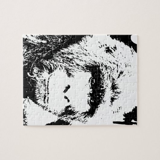 Black & White Gorilla Legpuzzel (Horizontaal)