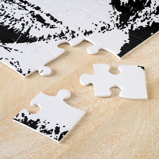 Black & White Gorilla Legpuzzel (Zijkant)