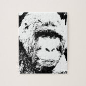 Black & White Gorilla Legpuzzel (Verticaal)