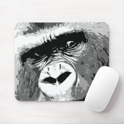 Black & White Gorilla Muismat (Met muis)
