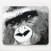 Black & White Gorilla Muismat (Voorkant)