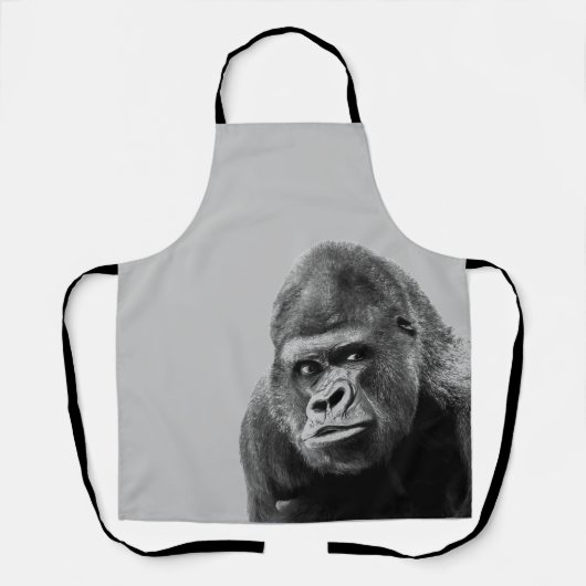 Black White Gorilla Schort (Voorkant)