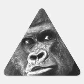Black White Gorilla Sticker (Voorkant)