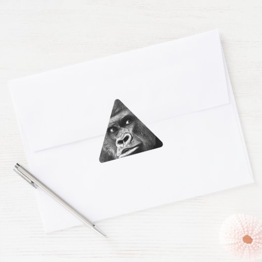 Black White Gorilla Sticker (Envelop)
