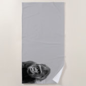 Black White Gorilla Strandlaken (Voorkant)