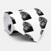 Black White Gorilla Stropdas (Opgerold)