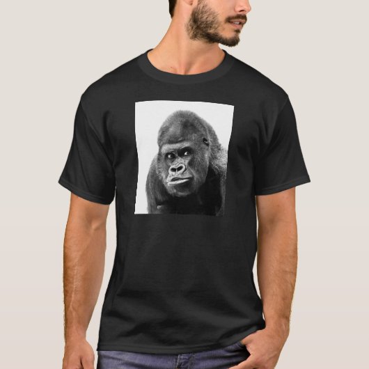 Black White Gorilla T-shirt (Voorkant)