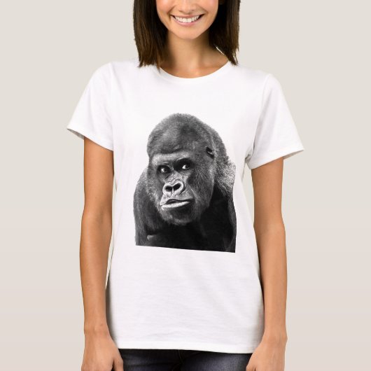 Black White Gorilla T-shirt (Voorkant)