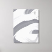 Black White Gray Abstrac Canvas Afdruk (Voorkant)