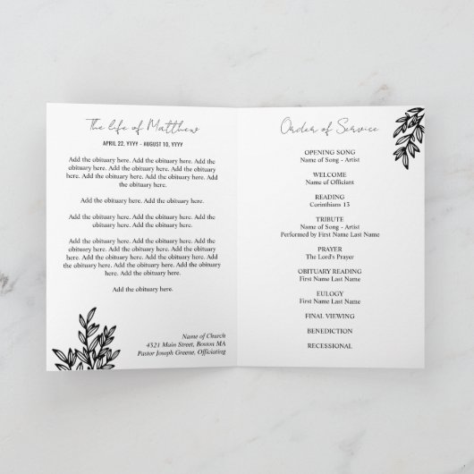 Black White Greenery Foto: Het leven van Programma (Binnen)