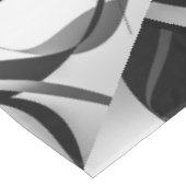 Black White Grey Curve Design Tafelkleed (Gekanteld)