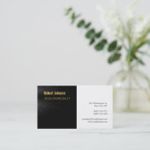 Black White Grey Gold Visitekaartje (Staand voorkant)