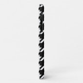 Black White Grey Houndstooth Monogram Patroon Case-Mate iPhone Case (Achterkant/links)
