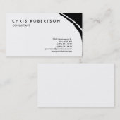 Black White Grey Pattern Visitekaartje (Voorkant / Achterkant)