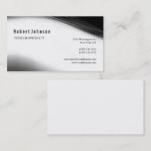 Black White Grey Pattern Visitekaartje (Voorkant / Achterkant)