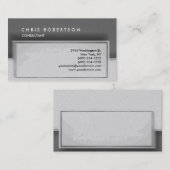 Black White Grey Pattern Visitekaartje (Voorkant / Achterkant)