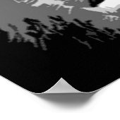 Black White Grey Pop Art Gorilla Portret Poster (Hoek)