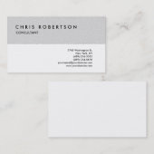 Black White Grey Professional Visitekaartje (Voorkant / Achterkant)