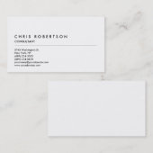 Black White Grey Professional Visitekaartje (Voorkant / Achterkant)