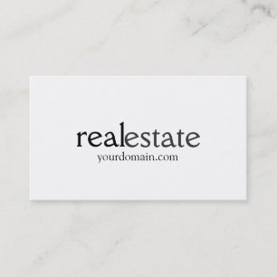 Black White Grey Real Estate Agent Visitekaartje