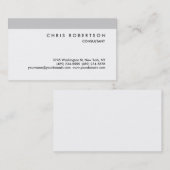 Black White Grey Stripe Visitekaartje (Voorkant / Achterkant)