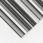 Black White Grey Striped Pattern Fleece Deken (Hoek)