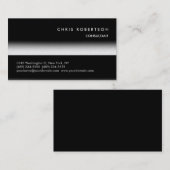 Black White Grey Trendy Charming Visitekaartje (Voorkant / Achterkant)