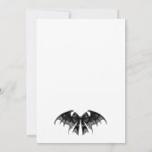 Black & White Halloween Baby shower Uitnodiging (Achterkant)