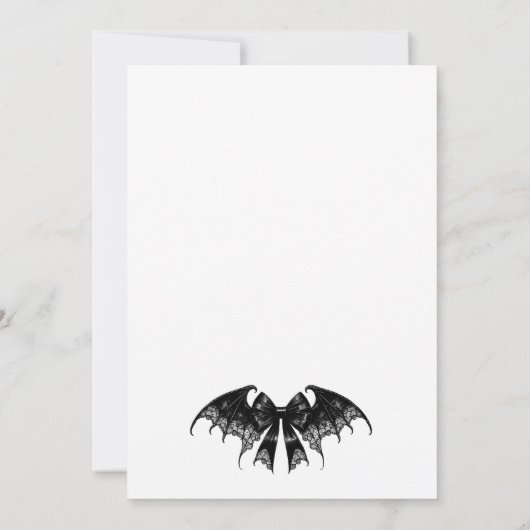 Black & White Halloween Baby shower Uitnodiging (Achterkant)