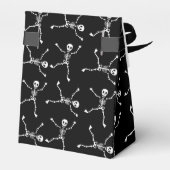 Black & White Hand Drawn Skeleton Halloween Bedankdoosjes (Achterkant)