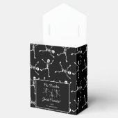 Black & White Hand Drawn Skeleton Halloween Bedankdoosjes (Geopend)