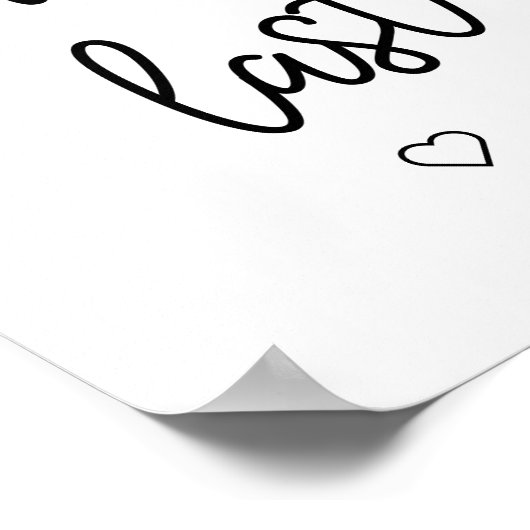 Black & White Hand Lettered Style Wedding Hangover Poster (Hoek)