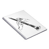Black White Hands Clarinet Benny Goodman Notitieboek (Rechterzijde)