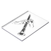 Black White Hands Clarinet Benny Goodman Notitieboek (Linkerzijde)