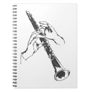  Black White Hands Clarinet Benny Goodman Notitieboek