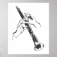  Black White Hands Clarinet Benny Goodman