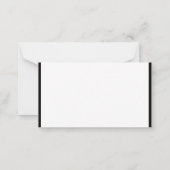 Black White Handwrited Script Monogram Sjabloon (Achterkant)