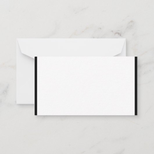 Black White Handwrited Script Monogram Sjabloon (Achterkant)