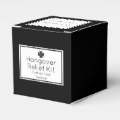 Black & White Hangover Relief Kit Bedankdoosjes (Voorkant Zijde)
