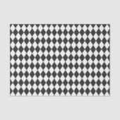 Black & White Harlequin Diamonds Tissuepapier (Voorkant)