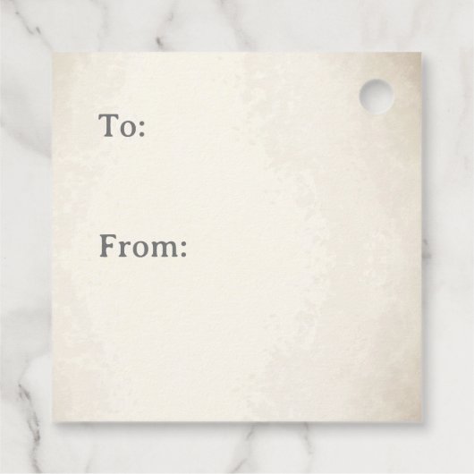 Black & White Harlequin Dramatic Custom Monogram Bedankjes Labels (Achterkant)