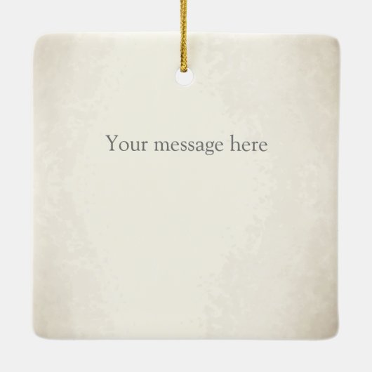 Black & White Harlequin Dramatic Custom Monogram Keramisch Ornament (Achterkant)