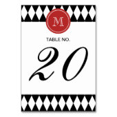 Black White Harlequin Pattern Kaart (Achterkant)