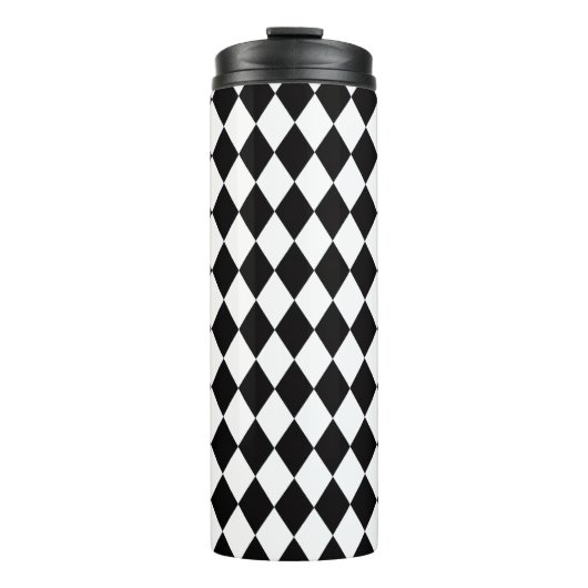 Black & White Harlequin  Thermosbeker (Voorkant)