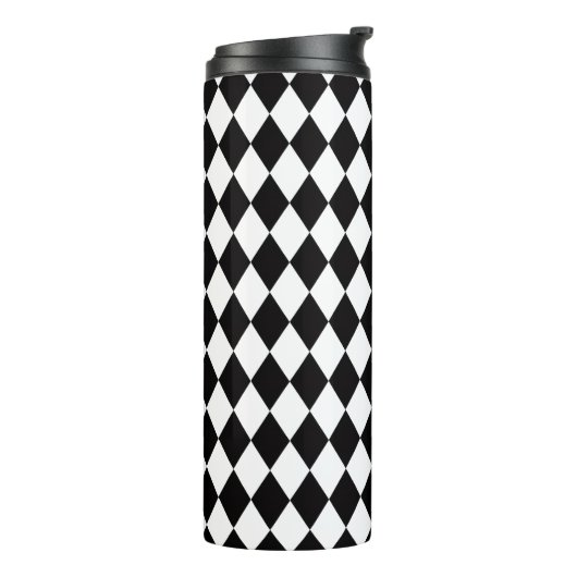 Black & White Harlequin  Thermosbeker (Gedraaid links)