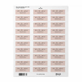 Black White Hearts Script Mr & Mrs Wedding Label (Full Sheet)